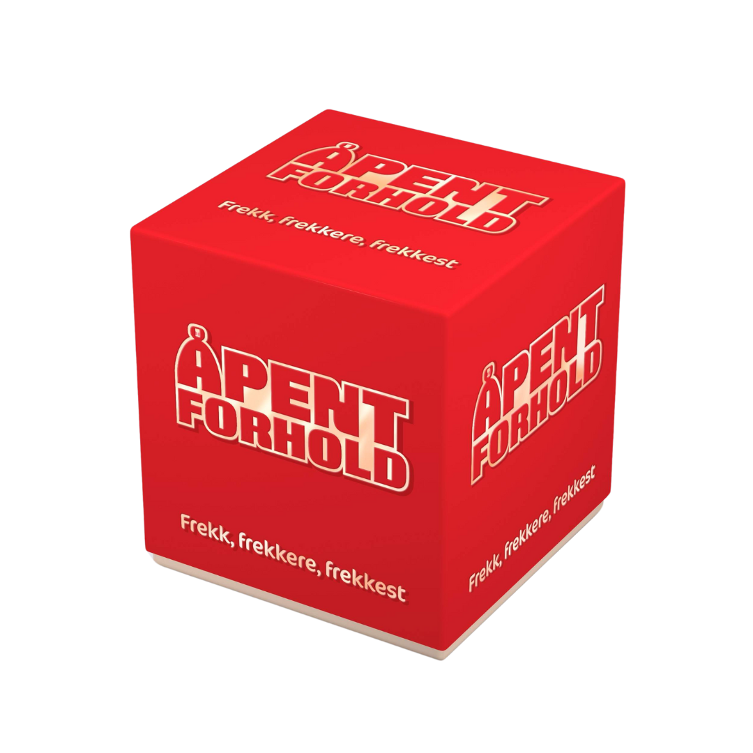 Spillesken til samtalekort-spillet Åpent forhold, med undertittel "Frekk, frekkere, frekkest".